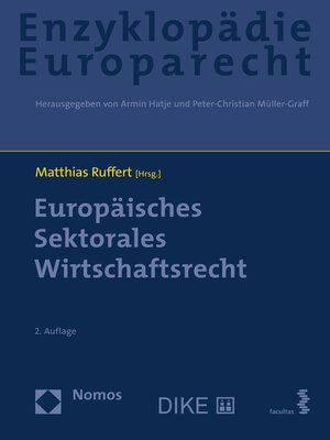 cover image of Europäisches Sektorales Wirtschaftsrecht